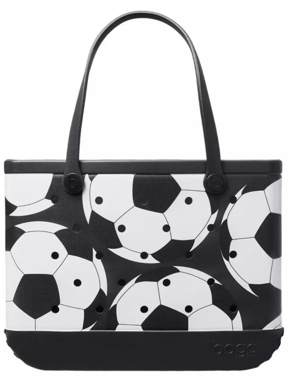 BOGG BAG Soccer Print Black and White Tote Bnwt PL